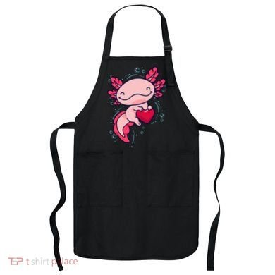 Axolotl Axolotl Cute Heart Apron
