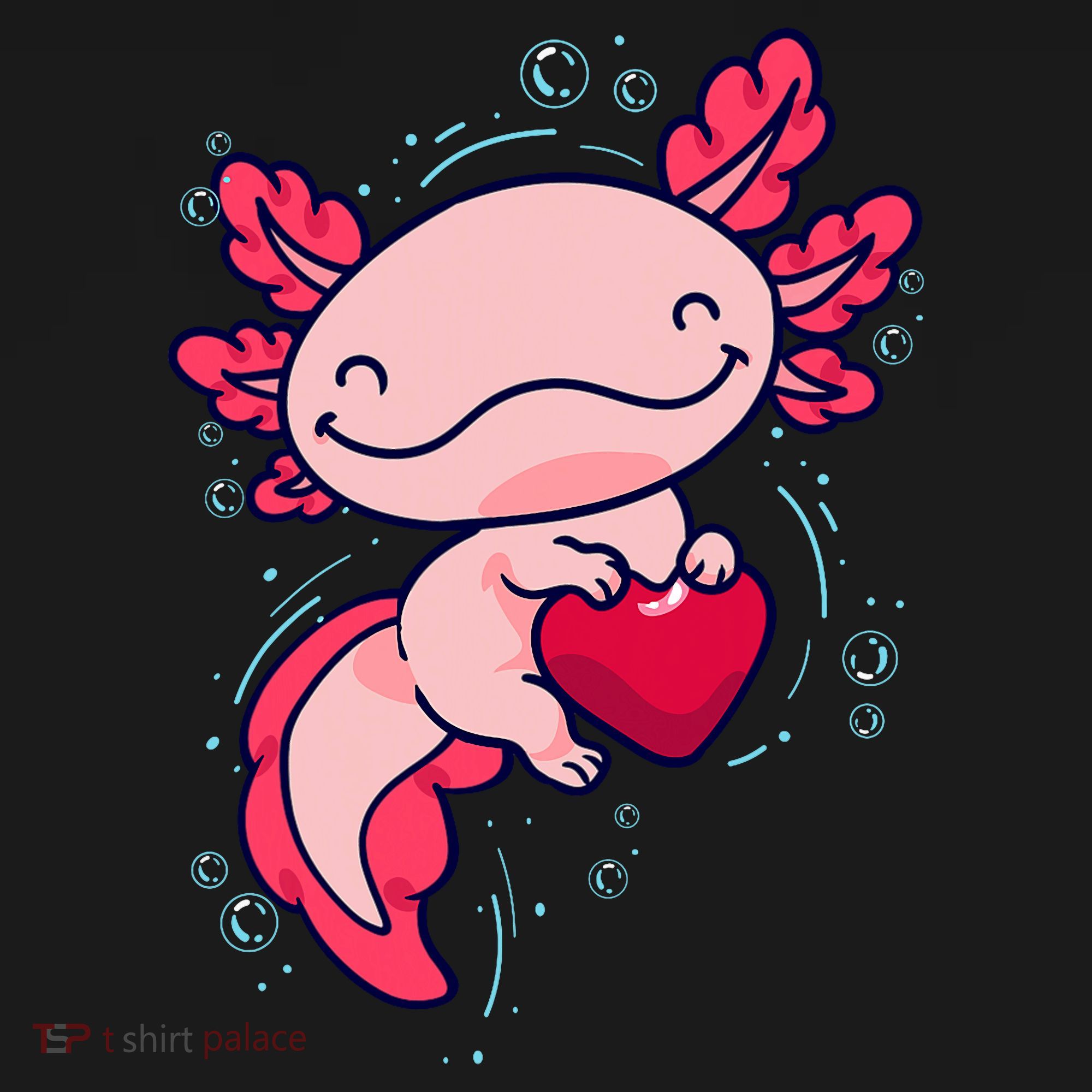 Axolotl Axolotl Cute Heart Apron