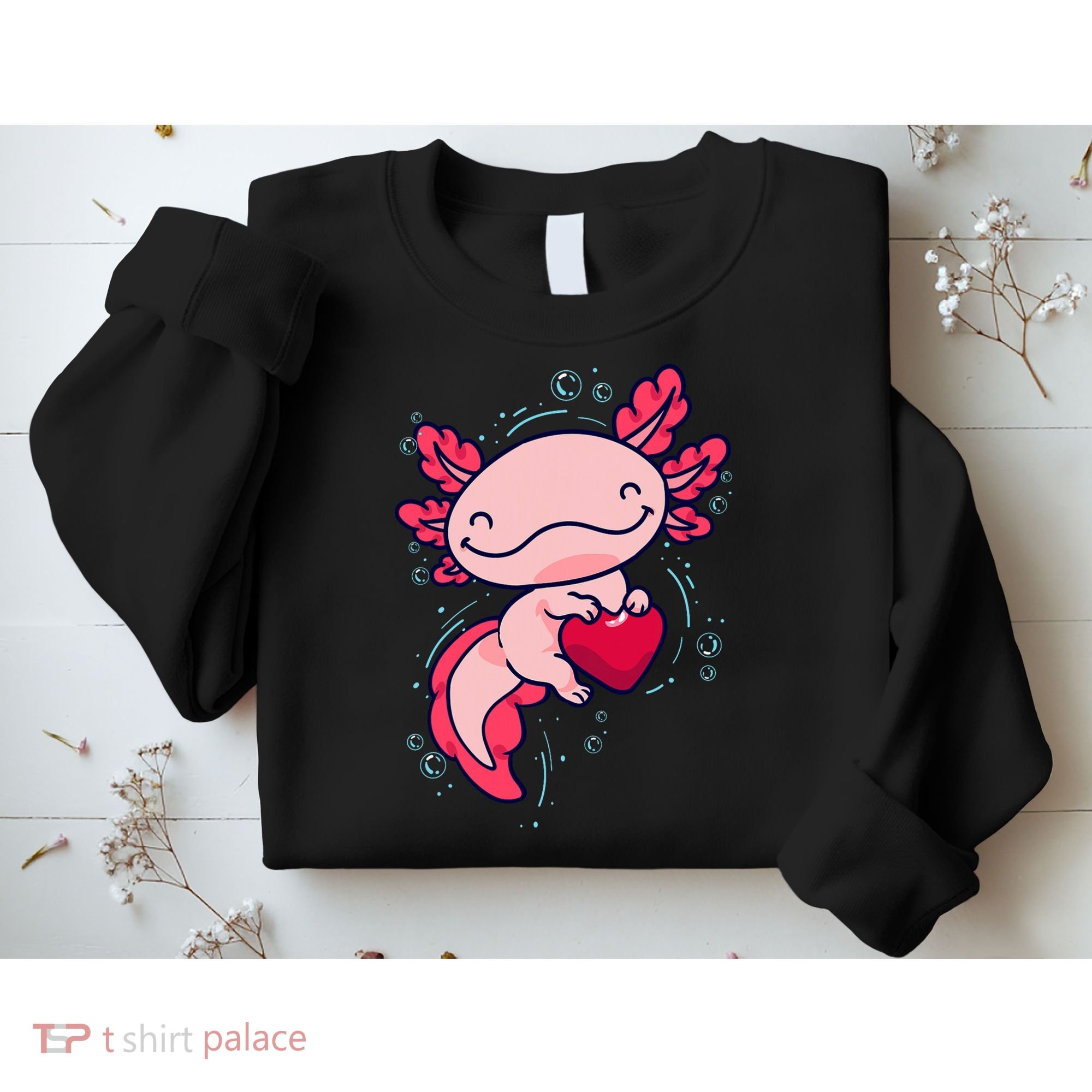Axolotl Axolotl Cute Heart Sweatshirt
