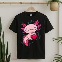 Axolotl Axolotl Cute Heart T-Shirt thumb 2