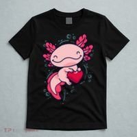 Axolotl Axolotl Cute Heart T-Shirt thumb 5