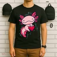 Axolotl Axolotl Cute Heart T-Shirt thumb 6