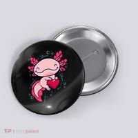 Axolotl Axolotl Cute Heart Button thumb 0