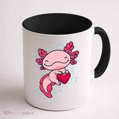 Axolotl Axolotl Cute Heart Coffee Mug back