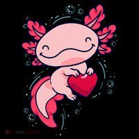 Axolotl Axolotl Cute Heart Ornament thumb 1