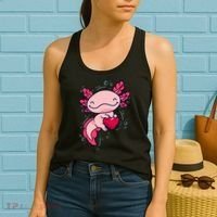 Axolotl Axolotl Cute Heart Women's Tank Top thumb 2