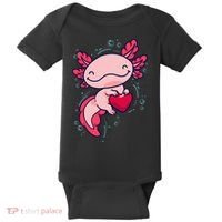 Axolotl Axolotl Cute Heart Baby Bodysuit thumb 0