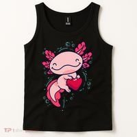 Axolotl Axolotl Cute Heart Tank Top thumb 2