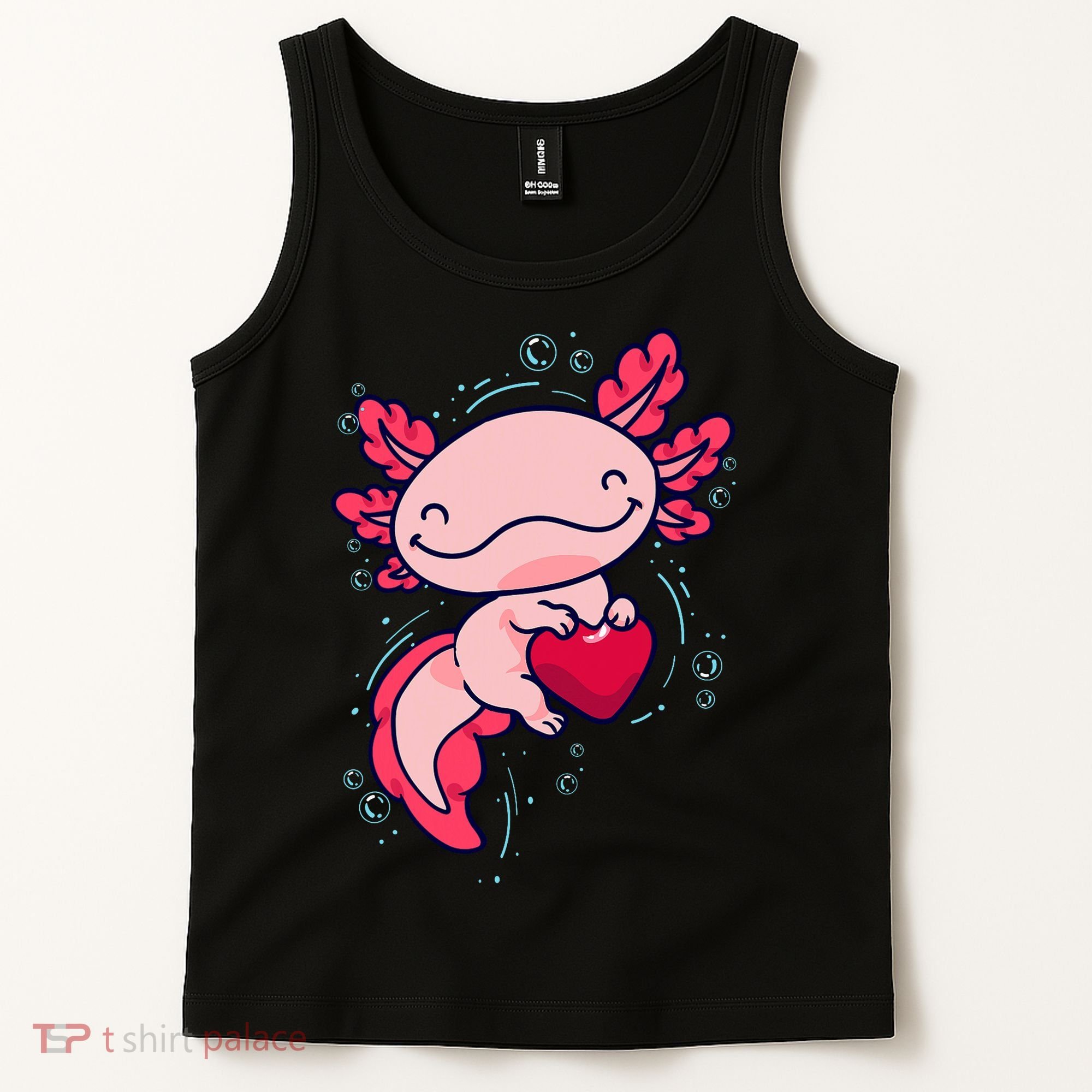 Axolotl Axolotl Cute Heart Tank Top