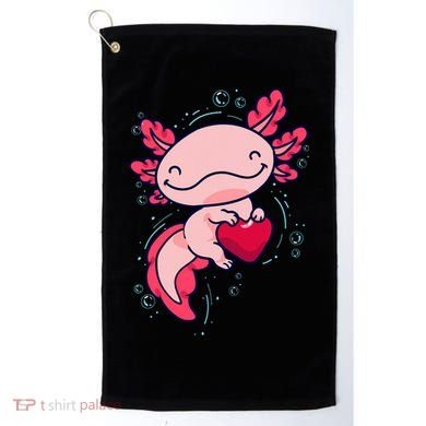 Axolotl Axolotl Cute Heart Golf Towel