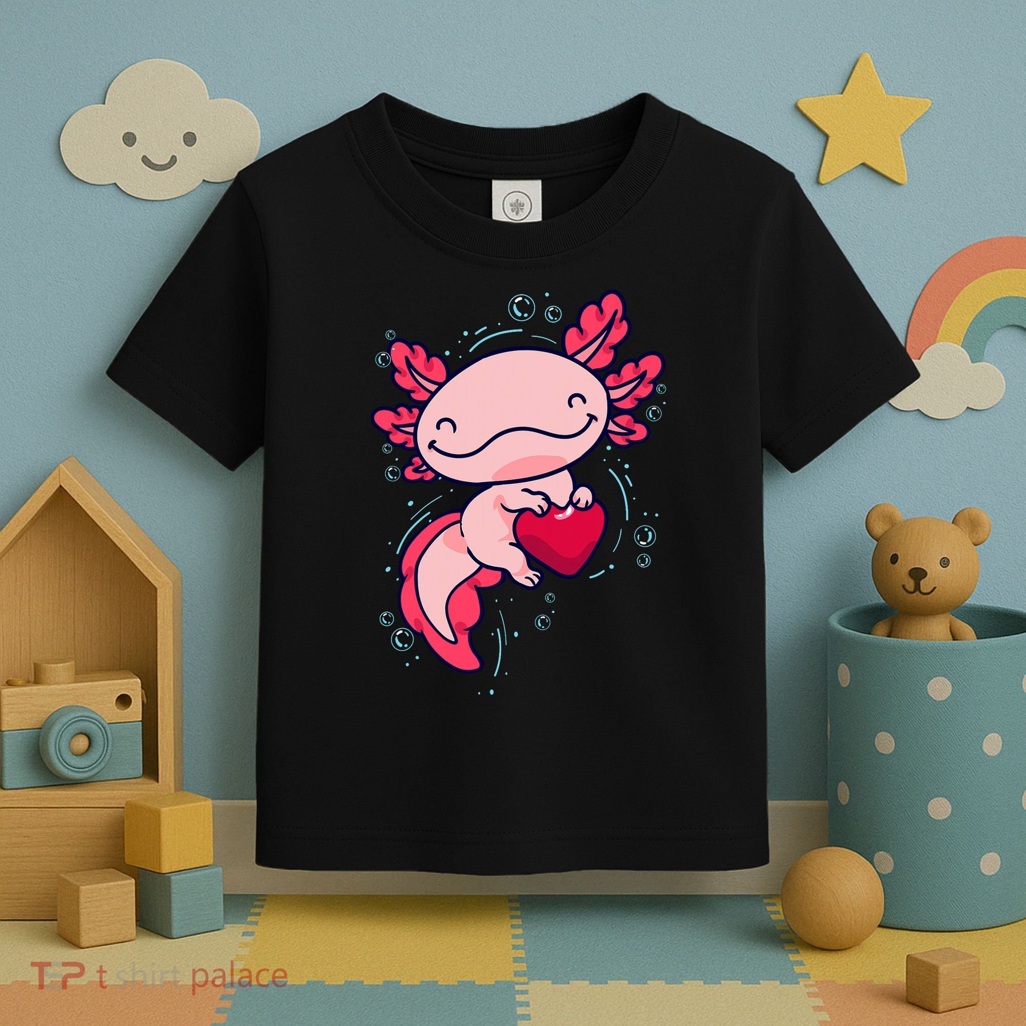 Axolotl Axolotl Cute Heart Toddler T-Shirt