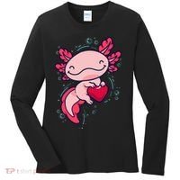 Axolotl Axolotl Cute Heart Women's Long Sleeve Shirt thumb 0