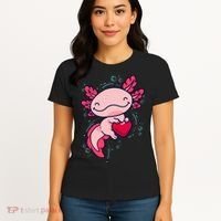 Axolotl Axolotl Cute Heart Women's T-Shirt thumb 4