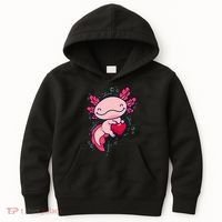 Axolotl Axolotl Cute Heart Kids Hoodie thumb 0