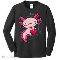 Axolotl Axolotl Cute Heart Kids Long Sleeve Shirt thumb 0