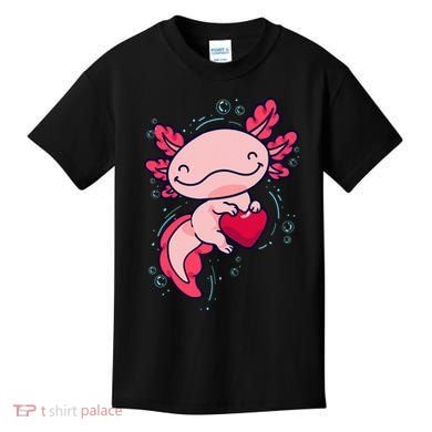 Axolotl Axolotl Cute Heart Kids T-Shirt