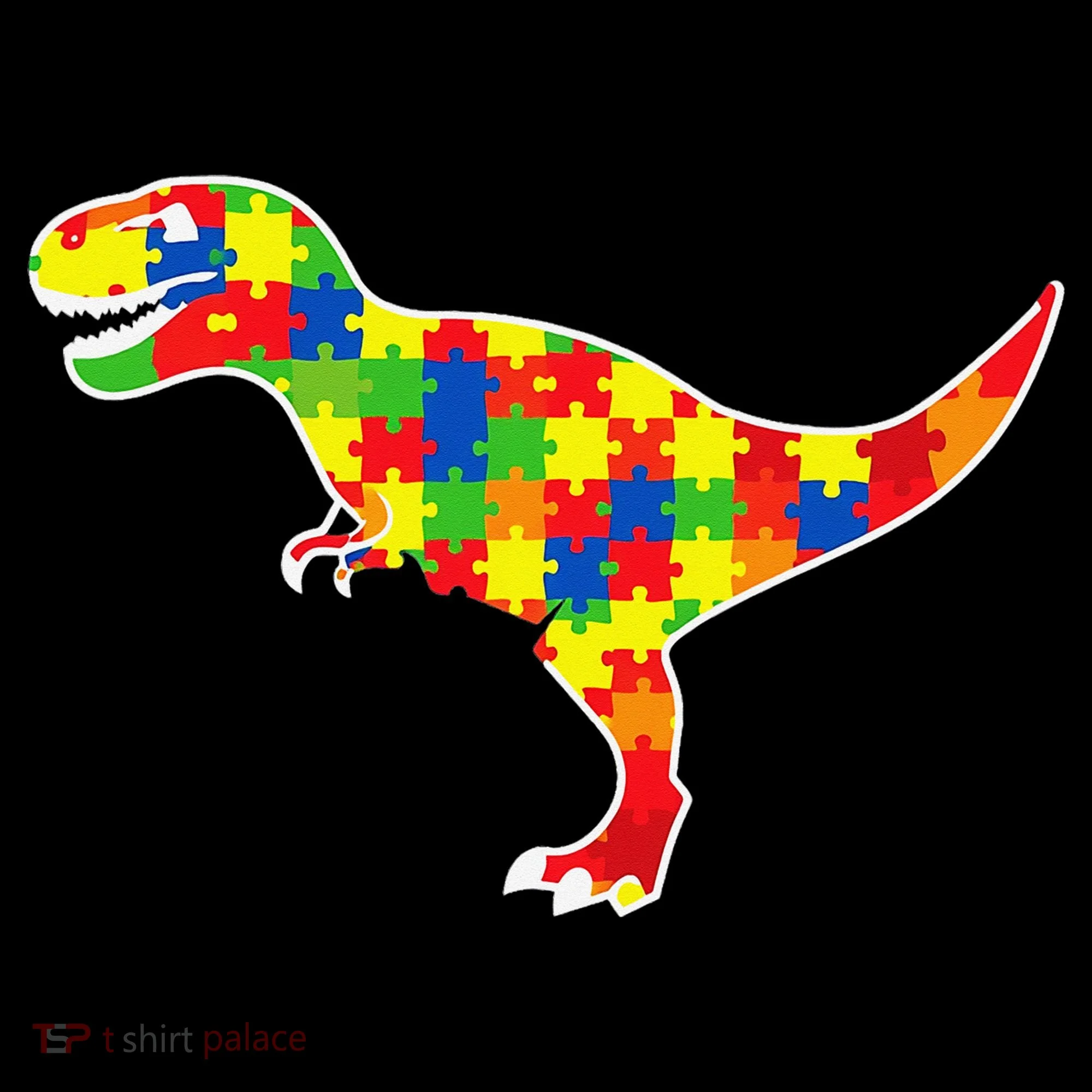 Autism Awareness Cute Dinosaur T Rex Coffee Mug