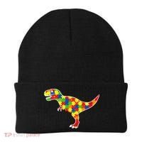 Autism Awareness Cute Dinosaur T Rex Beanie thumb 0