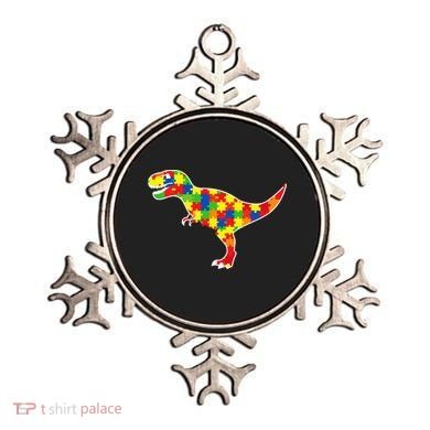 Autism Awareness Cute Dinosaur T Rex Ornament