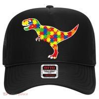 Autism Awareness Cute Dinosaur T Rex Hat thumb 0