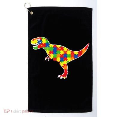 Autism Awareness Cute Dinosaur T Rex Golf Towel
