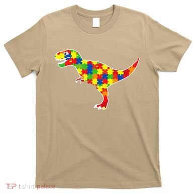 Autism Awareness Cute Dinosaur T Rex T-Shirt