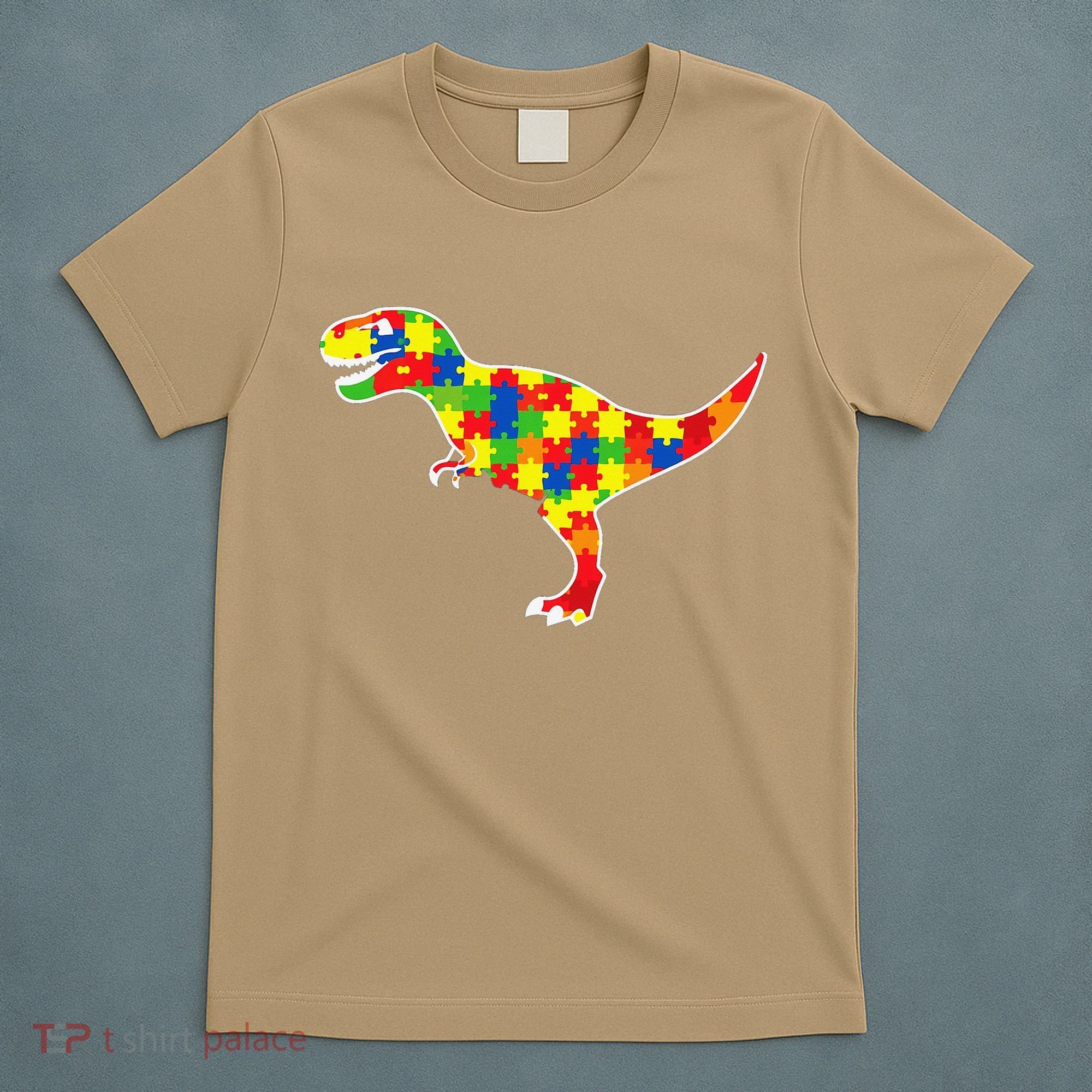 Autism Awareness Cute Dinosaur T Rex T-Shirt