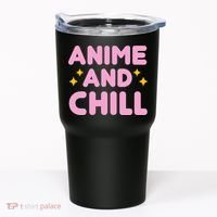 Anime And Chill Tumbler thumb 0