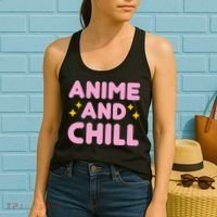 Anime And Chill Women's Tank Top thumb 2