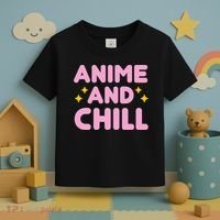 Anime And Chill Toddler T-Shirt thumb 3