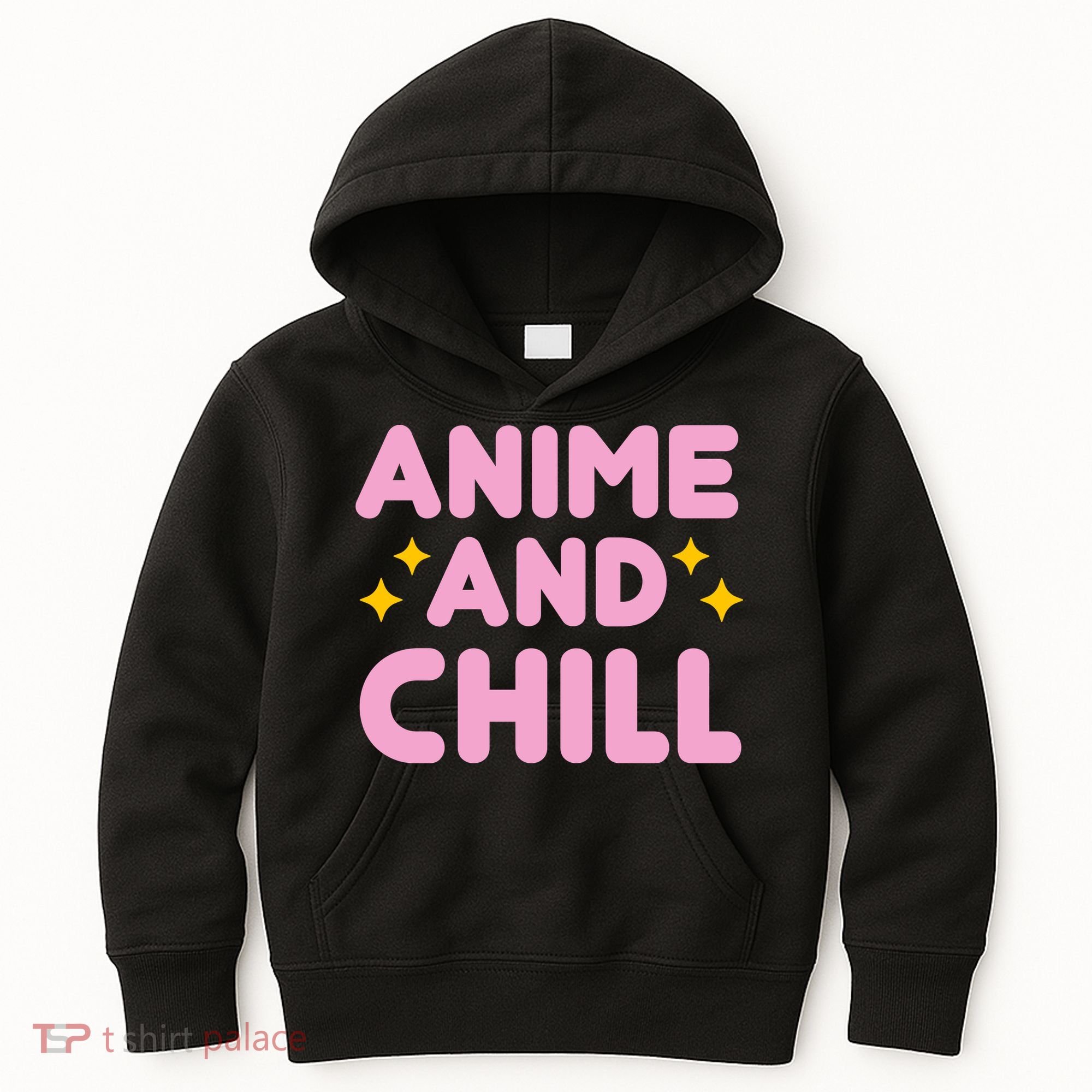 Anime And Chill Kids Hoodie