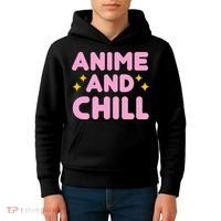 Anime And Chill Kids Hoodie thumb 4