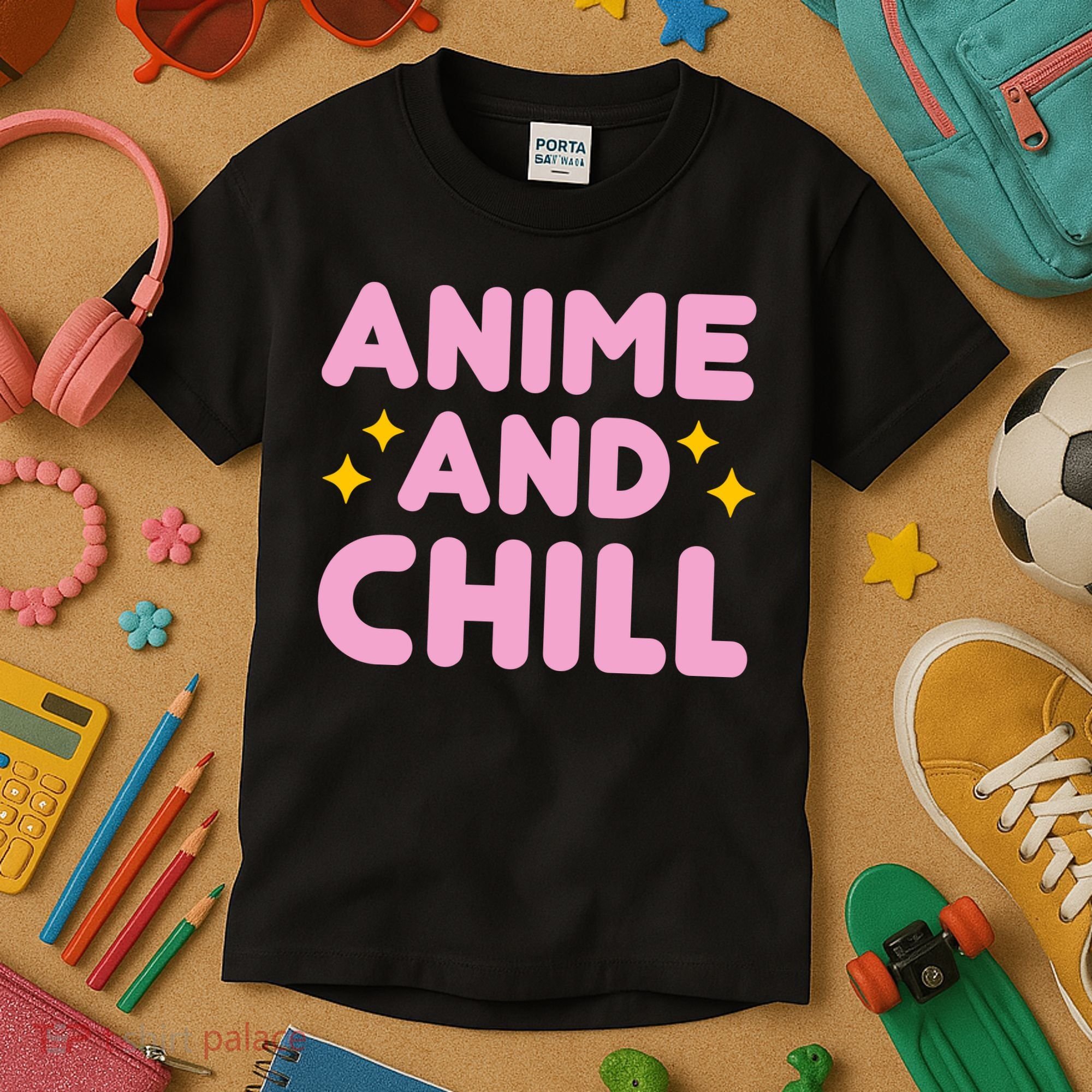 Anime And Chill Kids T-Shirt