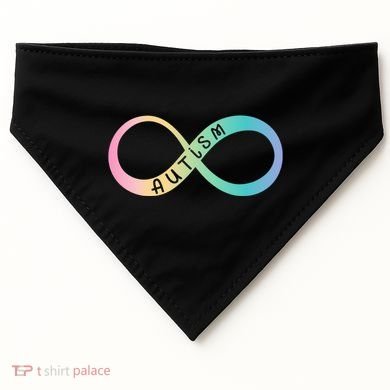 Autism Awareness Colorful Neurodiversity Symbol USA-Made Doggie Bandana