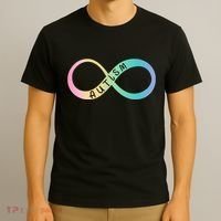 Autism Awareness Colorful Neurodiversity Symbol T-Shirt thumb 3