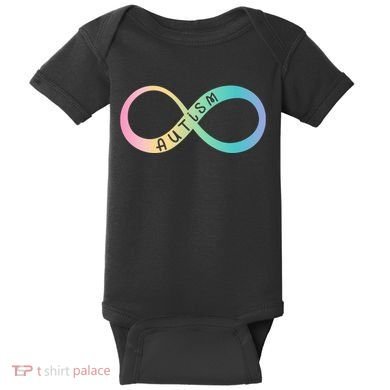 Autism Awareness Colorful Neurodiversity Symbol Baby Bodysuit