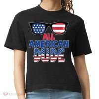 All American Dude 4th Of July Comfort Colors Boxy T-Shirt thumb 0