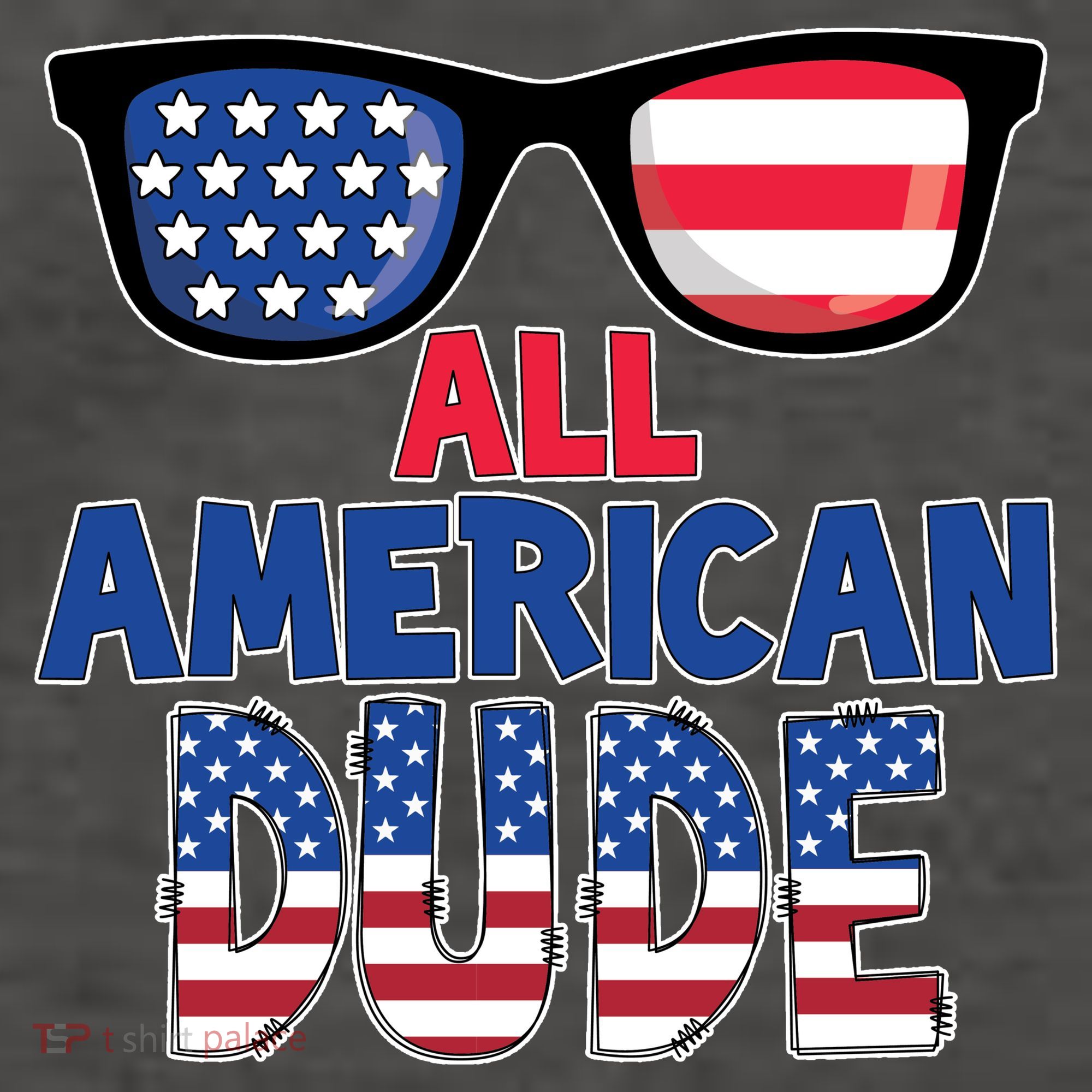 All American Dude 4th Of July Vector Backpack