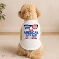 All American Dude 4th Of July Doggie Tank thumb 2