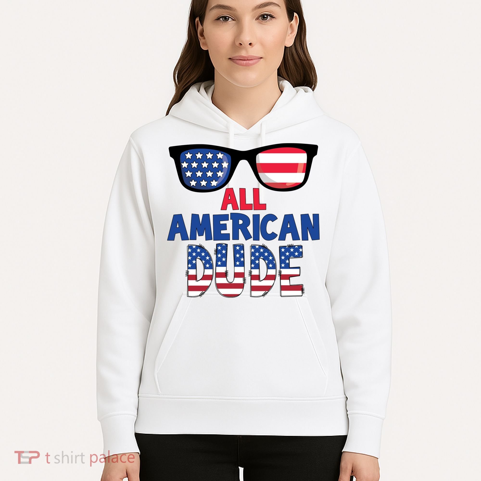 All American Dude 4th Of July Hoodie