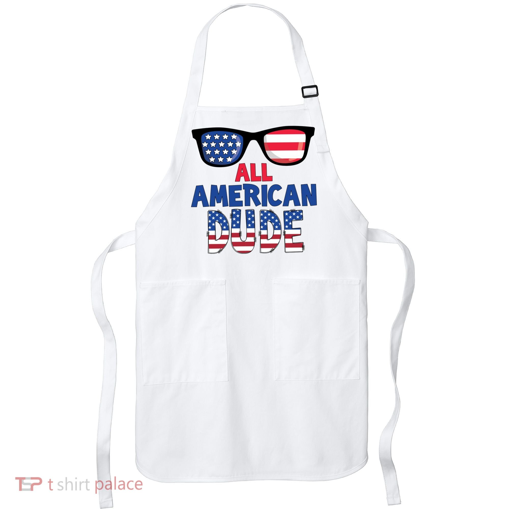 All American Dude 4th Of July Apron
