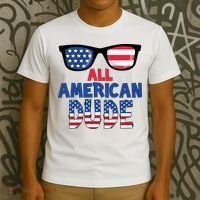 All American Dude 4th Of July T-Shirt thumb 3