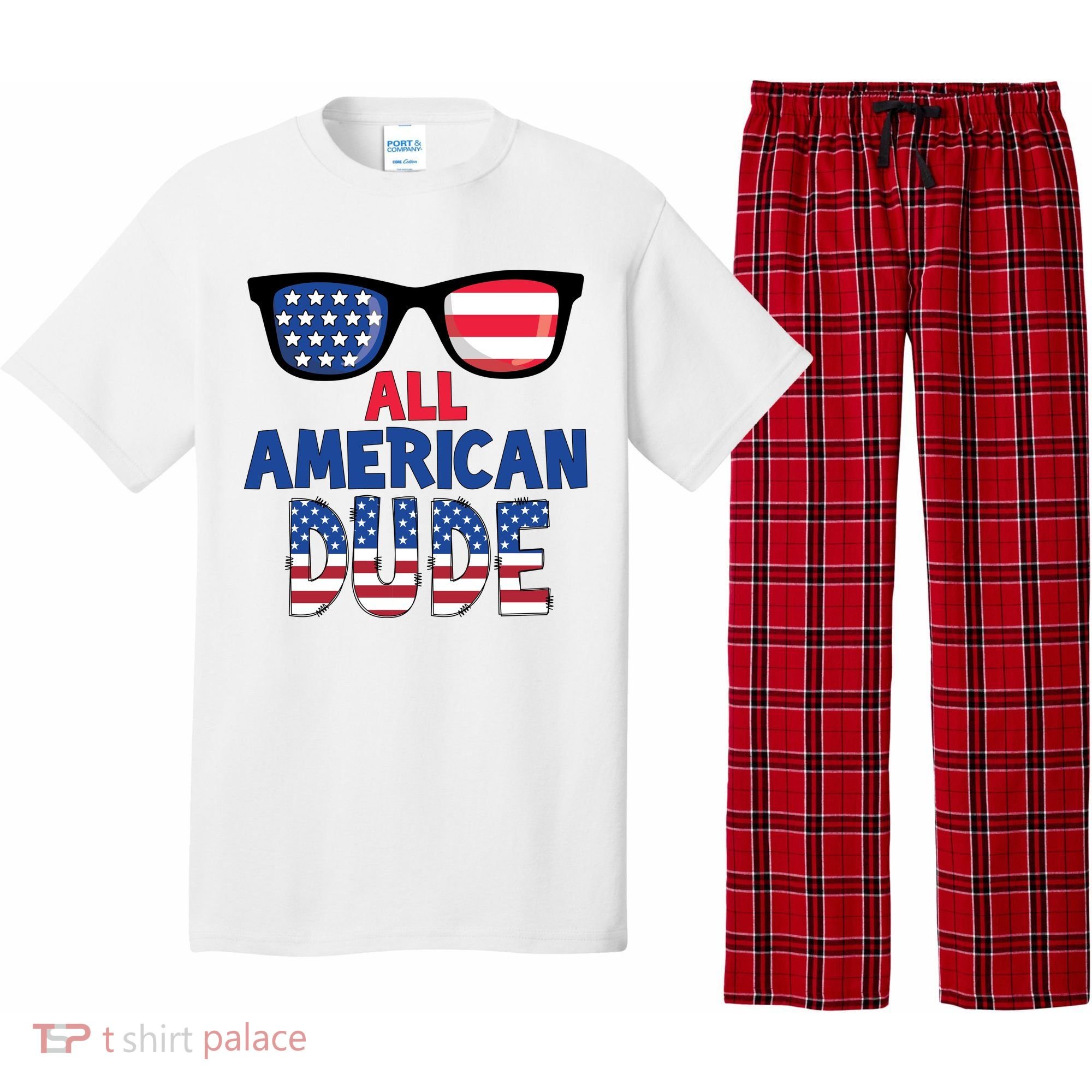 All American Dude 4th Of July Pajama Set