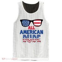 All American Dude 4th Of July Mesh Reversible Basketball Jersey Tank thumb 0