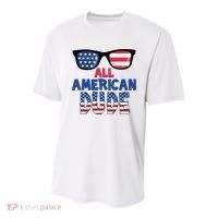 All American Dude 4th Of July Youth Performance Sprint T-Shirt thumb 0