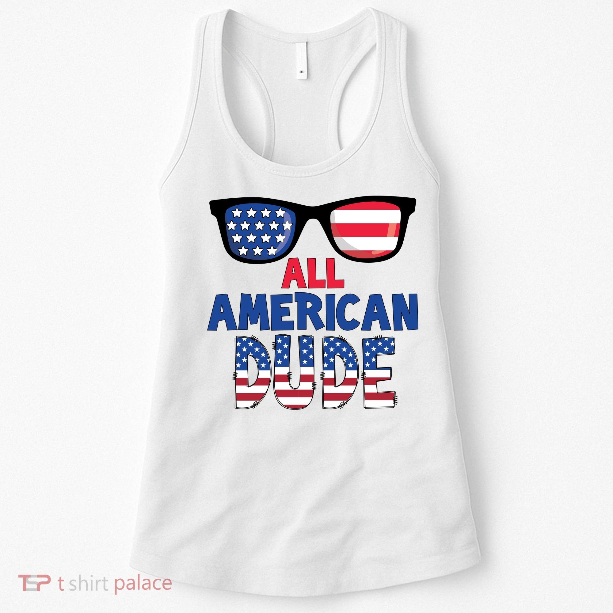All American Dude 4th Of July Women's Tank Top