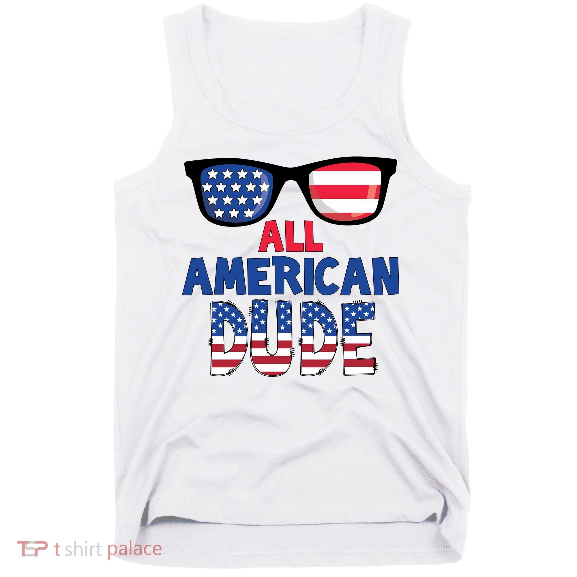 All American Dude 4th Of July Tank Top