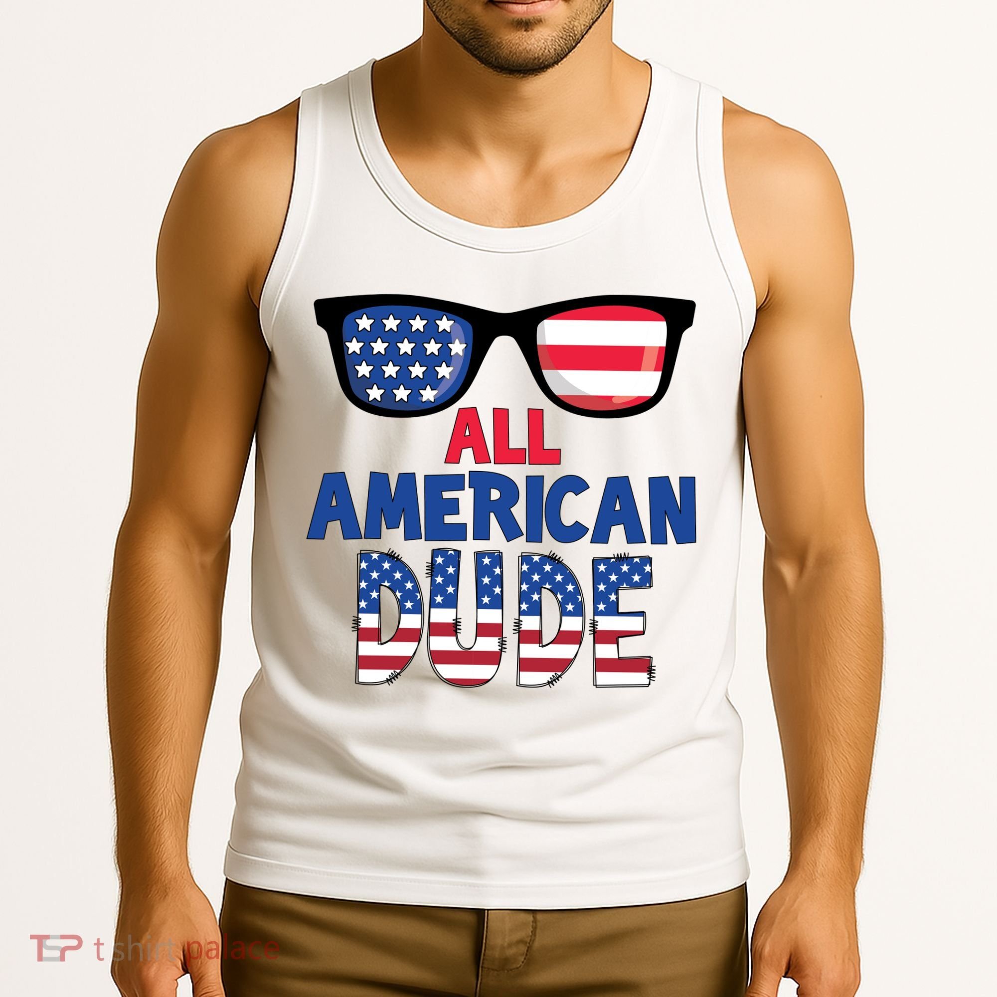 All American Dude 4th Of July Tank Top