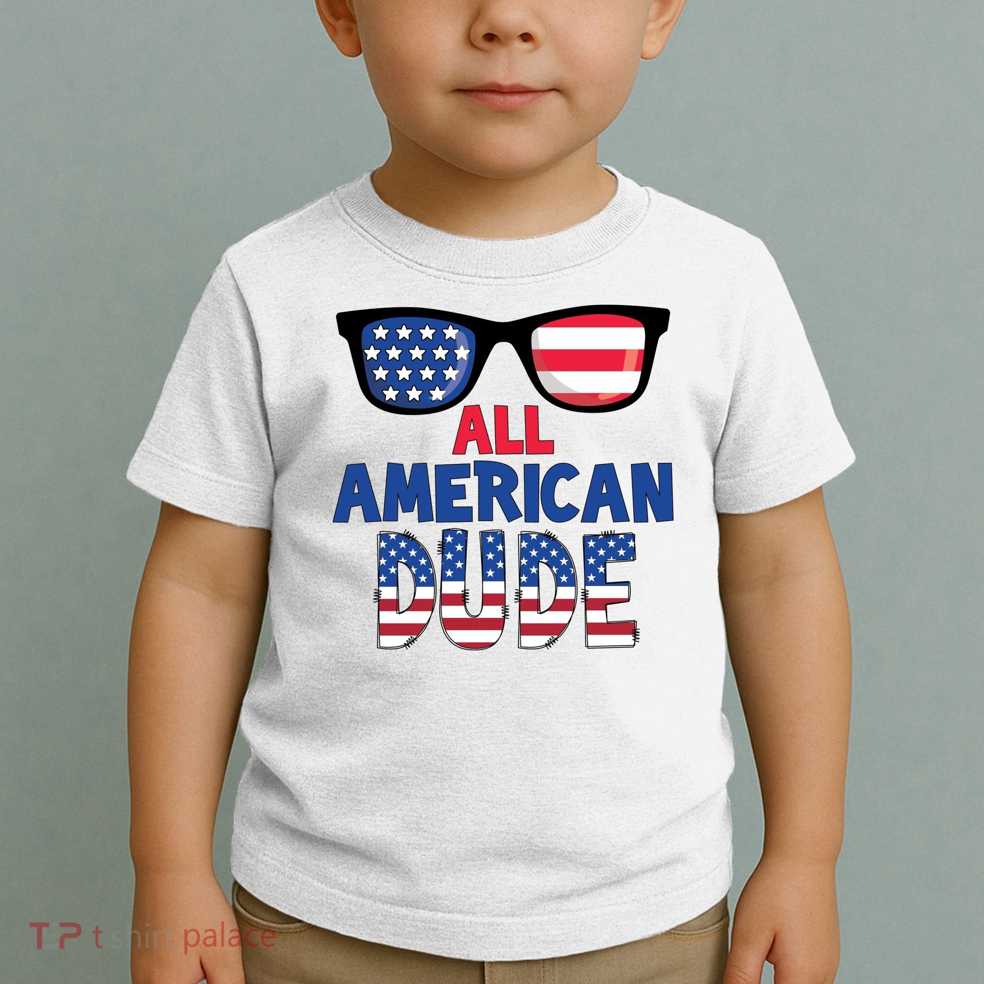 All American Dude 4th Of July Toddler T-Shirt