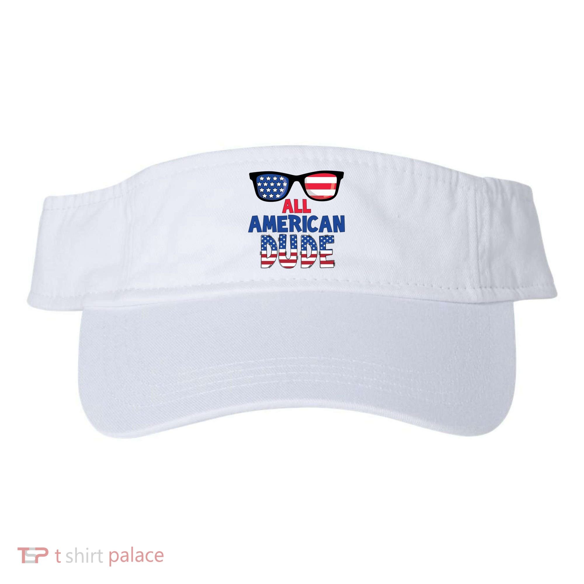 All American Dude 4th Of July Visor